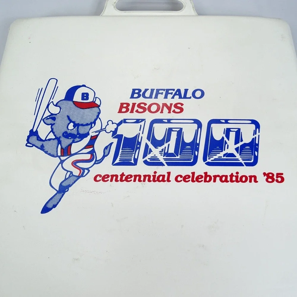 Vintage 1985 Buffalo NY Bisons Minor Baseball Seat‎ Cushion Stadium Budweiser